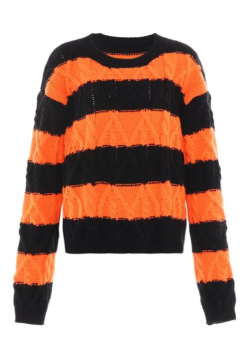 MYMO Pullover  mørkeorange / sort