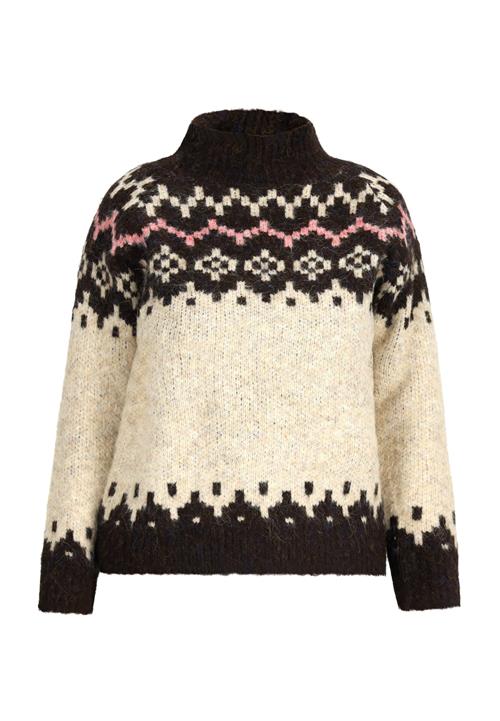 Jalene Pullover  beige / pink / sort