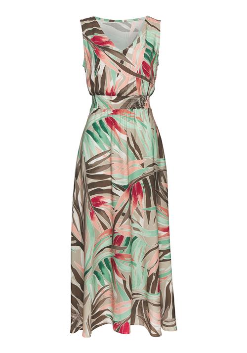 VIVANCE Sommerkjole  mørkebeige / mørkebrun / mint / pudder