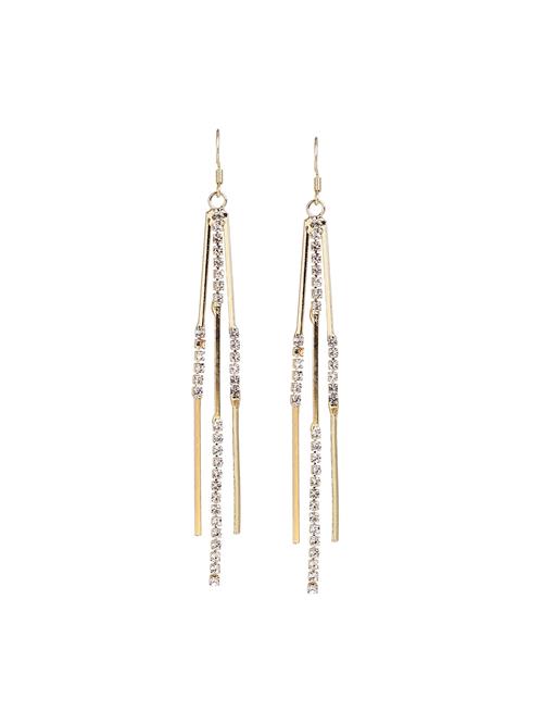 SOHI Øreringe 'Brady'  guld / transparent