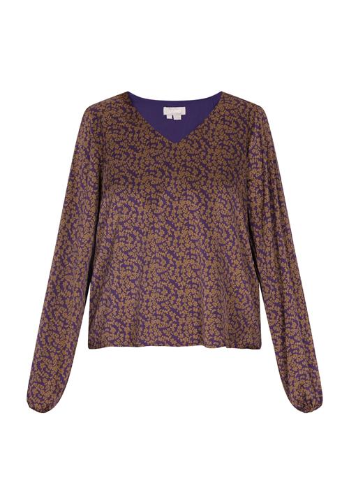 Usha Bluse  oliven / brombær