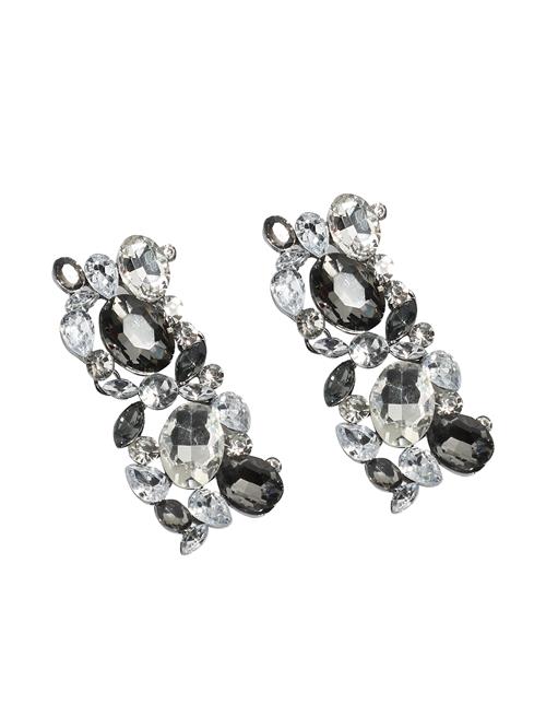 SOHI Øreringe  sort / sølv