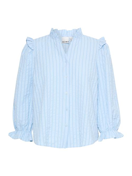 ICHI Bluse  blå / lyseblå