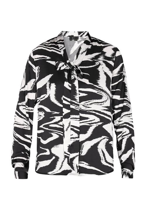 faina Bluse  sort / uldhvid