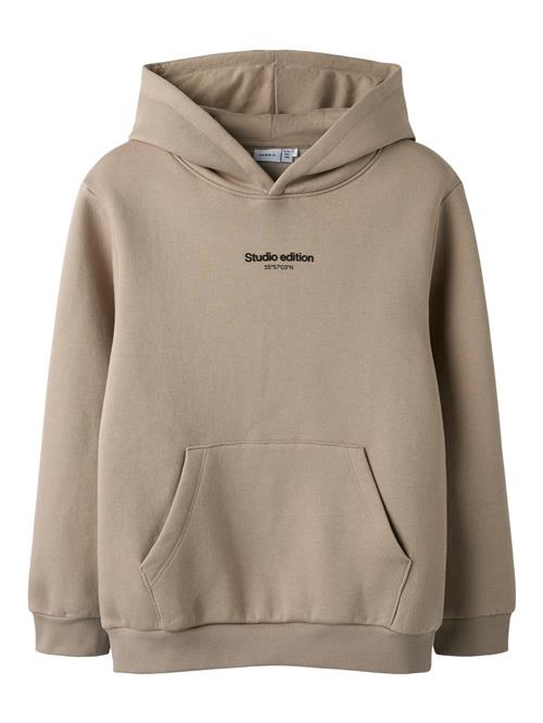 NAME IT Sweatshirt 'Brody'  mørkebeige / sort