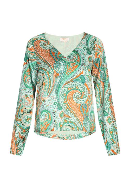 usha FESTIVAL Bluse  jade / lysegrøn / orange / hvid