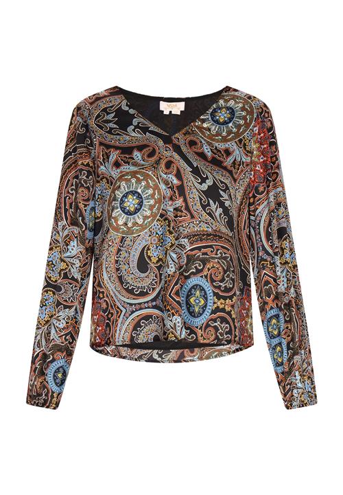 usha FESTIVAL Bluse  lyseblå / kastaniebrun / sort / offwhite