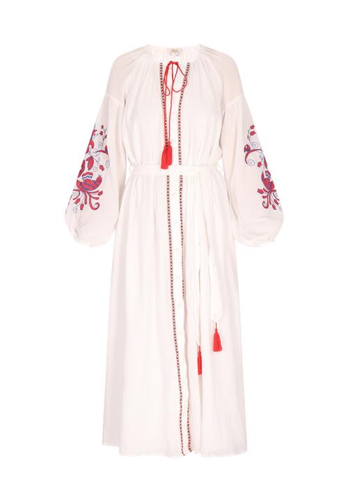 usha FESTIVAL Blusekjole  blå / brandrød / sort / hvid