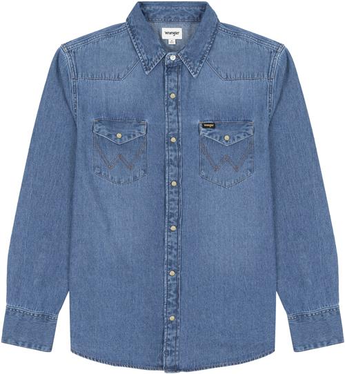 WRANGLER Skjorte '27MW'  blue denim