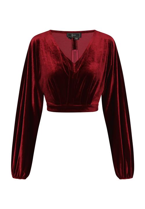 faina Bluse  vinrød