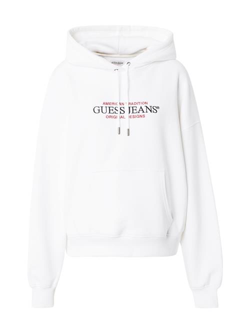 GUESS JEANS Sweatshirt 'American Tradition'  rød / sort / hvid