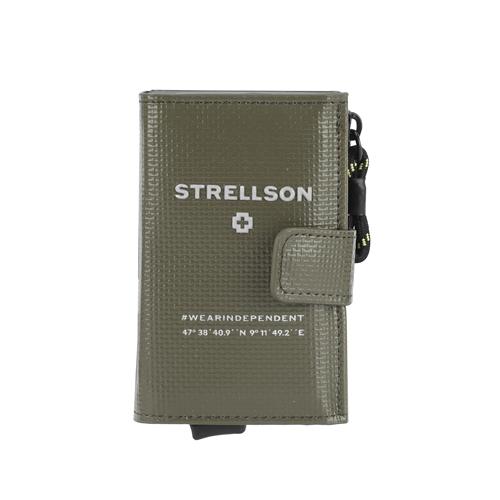 STRELLSON Tegnebog 'Stockwell 2.0'  grå / oliven