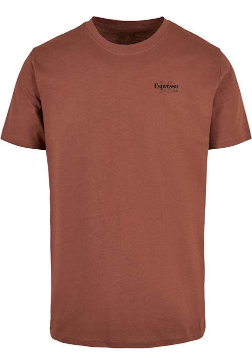 Mister Tee Bluser & t-shirts 'Espresso'  rustbrun / sort / hvid