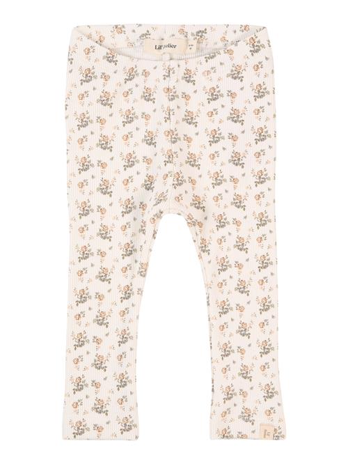 Lil'Atelier Leggings 'NBFGago'  sand / stone / pastelgrøn / hvid