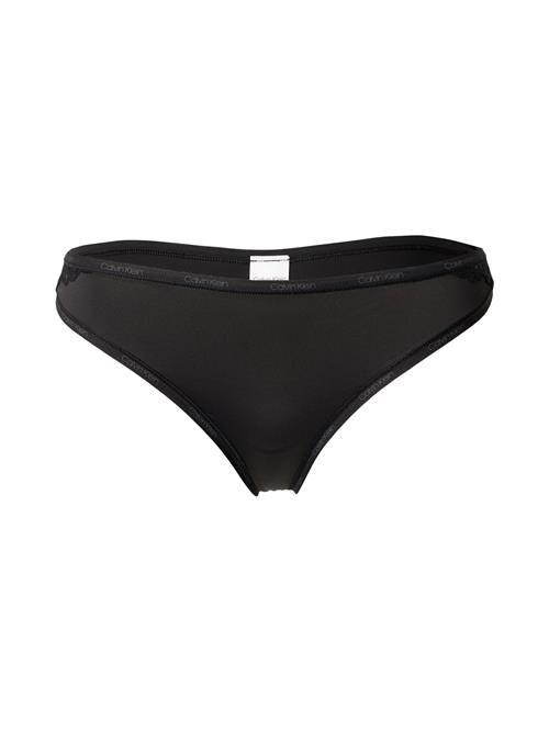 Calvin Klein Underwear String 'Attraction'  grå / sort