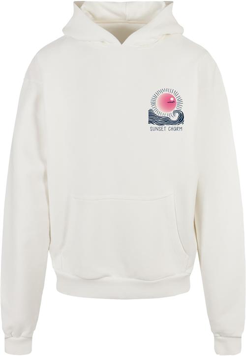 Merchcode Sweatshirt 'Sunset Charm'  pink / sort / hvid