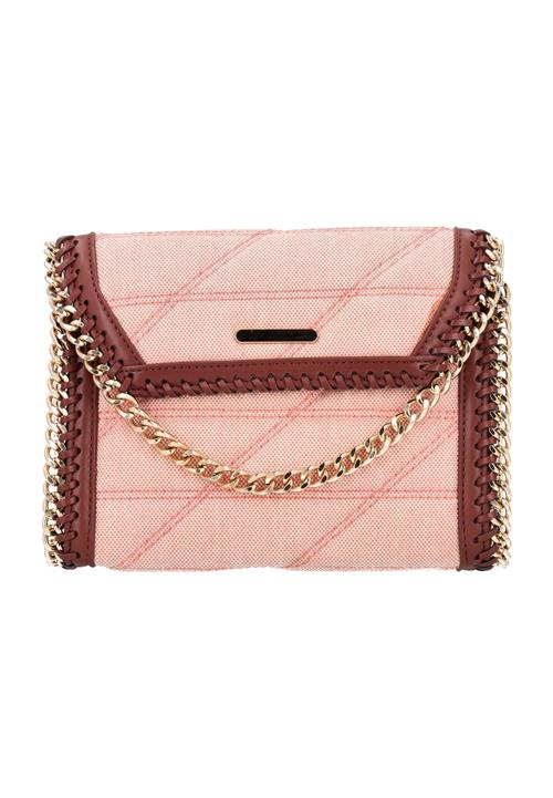 faina Skuldertaske  lyserød / rød