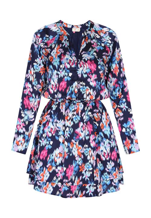 IZIA Blusekjole  marin / lyseblå / pink / offwhite