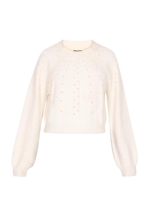 faina Pullover  perlehvid / uldhvid