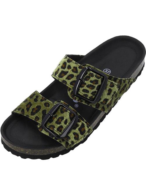 Palado Pantoletter 'Samos'  brun / grøn / sort