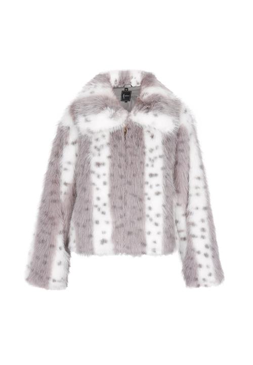 faina Vinterjakke  grå / hvid