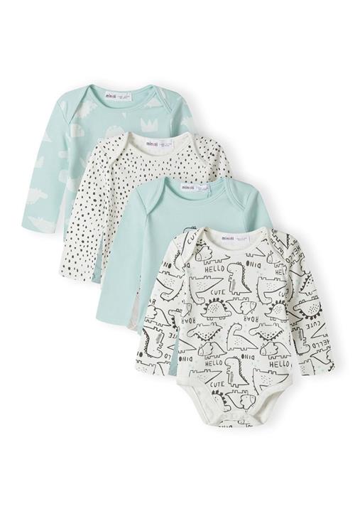 MINOTI Sparkedragt/Body  ecru / mint / sort