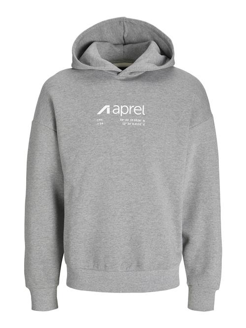 aprel Sweatshirt  grå-meleret / hvid