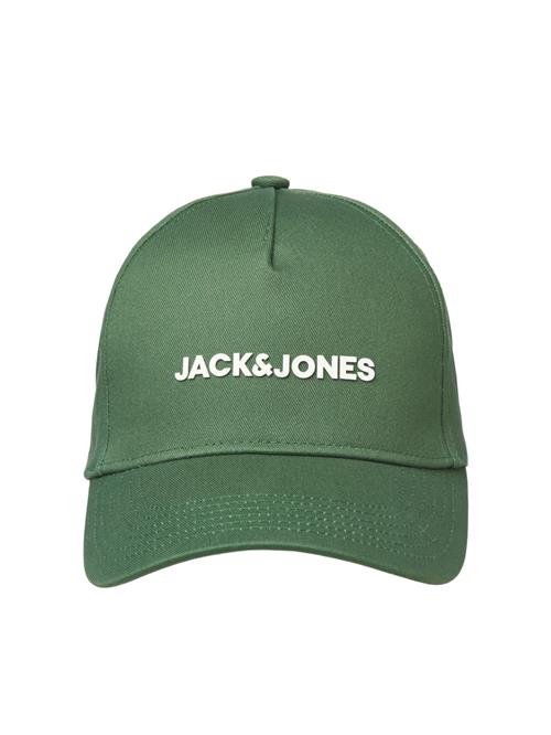 JACK & JONES Hætte 'JACVest'  grøn / hvid