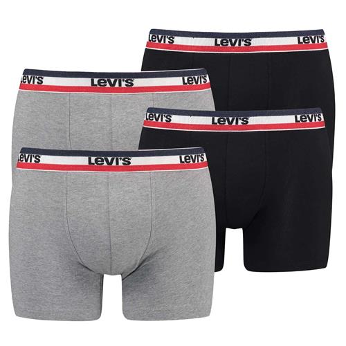 LEVI'S ® Boksershorts  grå-meleret / rød / sort / hvid