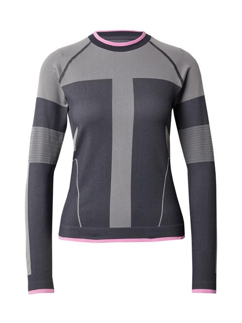 Hummel Funktionsbluse  grå / mørkegrå / lyserød