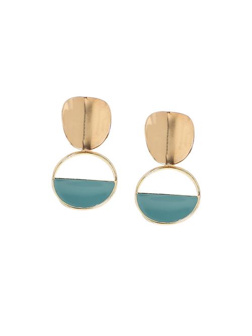 SOHI Øreringe 'Archana'  blå / guld