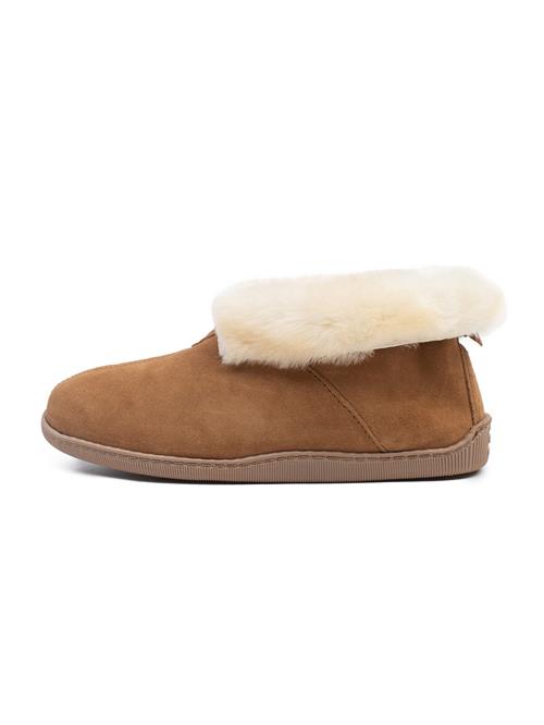 Minnetonka Slipper  creme / lysebrun