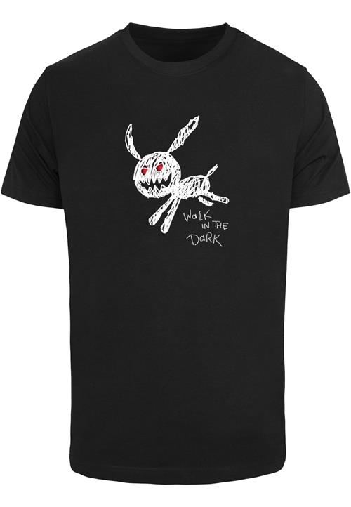 Mister Tee Bluser & t-shirts 'Walk In The Dark'  rød / sort / hvid