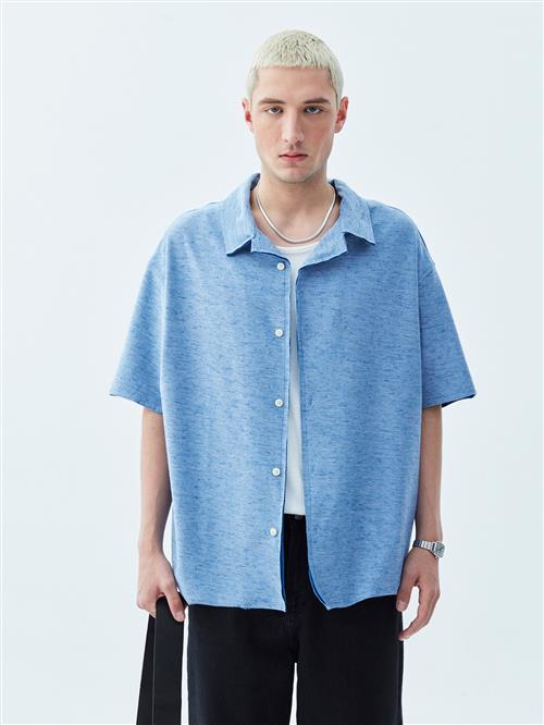 VAMOS CLO Skjorte  indigo / lyseblå