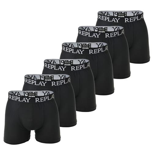 REPLAY Boksershorts  sort / hvid