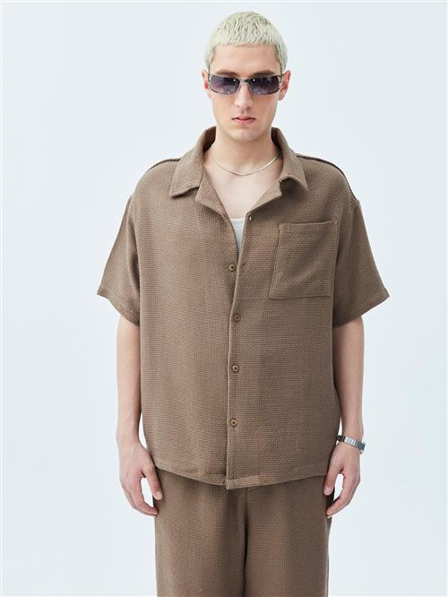 VAMOS CLO Skjorte  brun