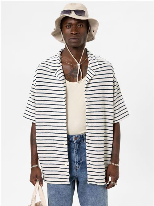 VAMOS CLO Skjorte  navy / hvid