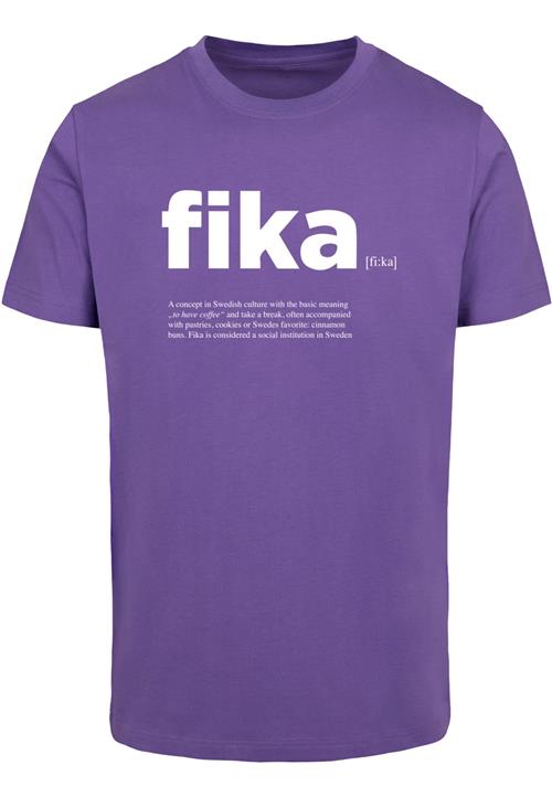 Mister Tee Bluser & t-shirts 'Fika'  lilla / hvid