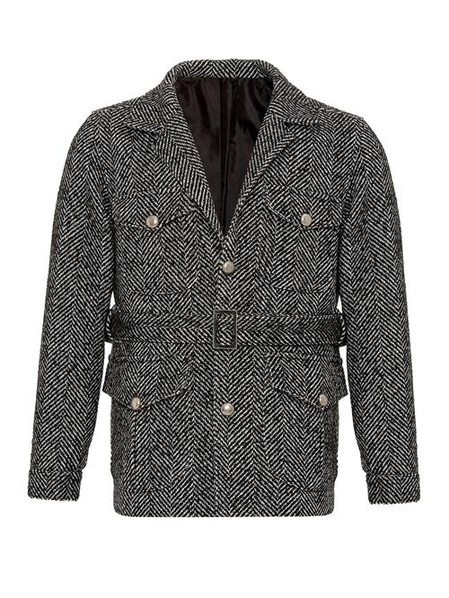 Antioch Overgangsfrakke  sort / hvid