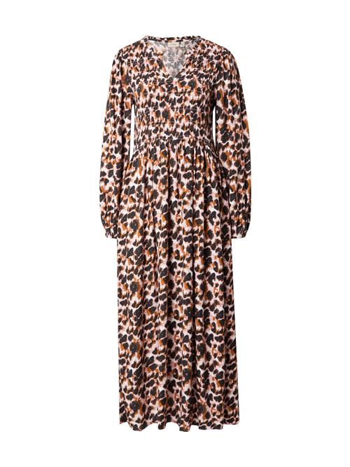 Fransa Kjole 'Jio'  brun / cognac / lys pink / sort