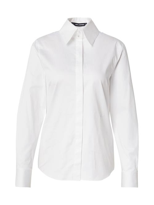 Karl Lagerfeld Bluse 'ARCHIVE CLASSIC'  hvid