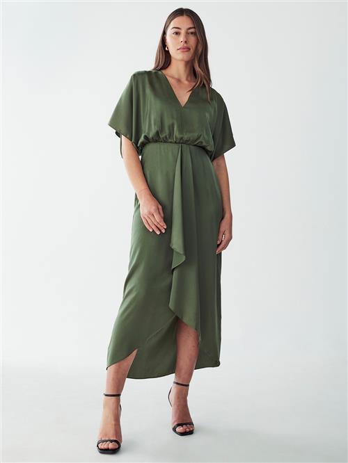 Willa Kjole 'BRENA MIDI DRESS'  khaki