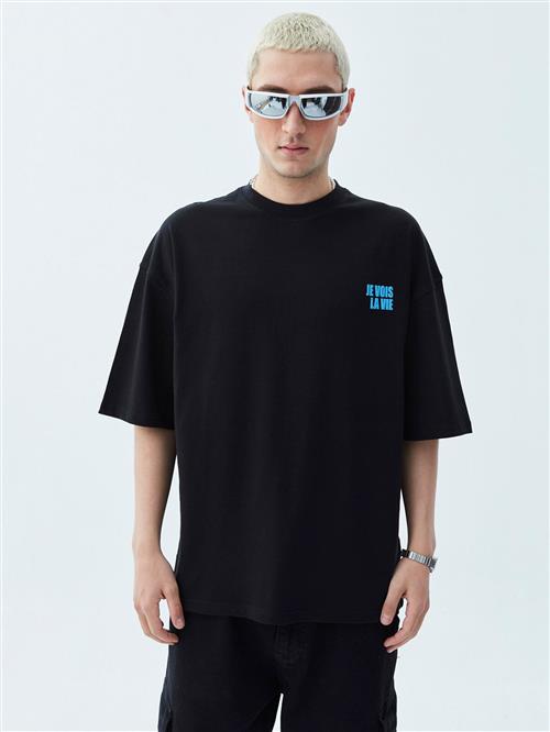 VAMOS CLO Bluser & t-shirts  blå / sort / hvid