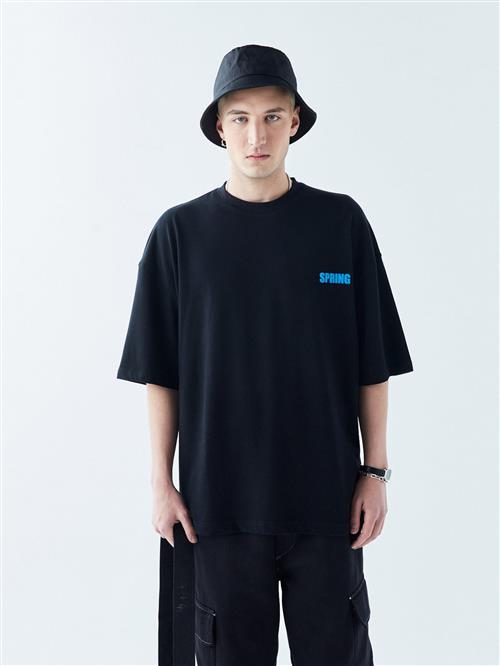 VAMOS CLO Bluser & t-shirts  blå / sort / hvid