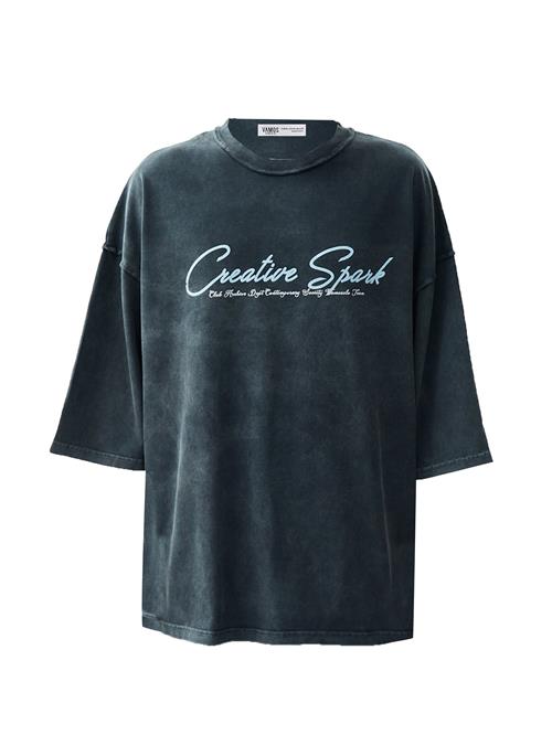 VAMOS CLO Bluser & t-shirts  lyseblå / sort / hvid