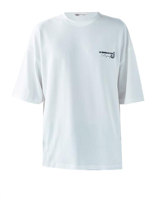 VAMOS CLO Bluser & t-shirts  ecru / sort