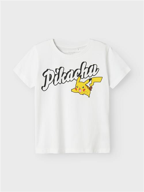 NAME IT Shirts 'Dex Pokemon'  gul / sort / hvid