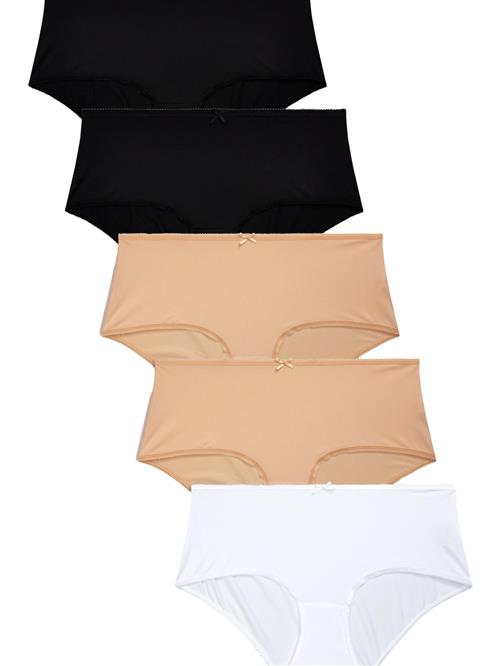 Next Slip  mørkebeige / sort / hvid