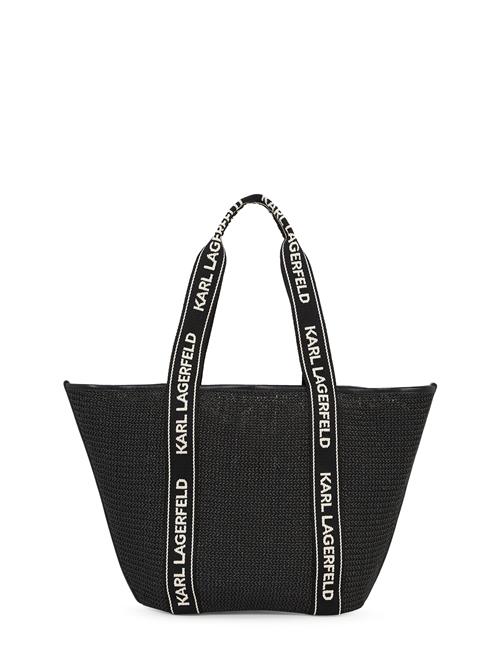 Karl Lagerfeld Strandtaske 'Essential'  sort / hvid