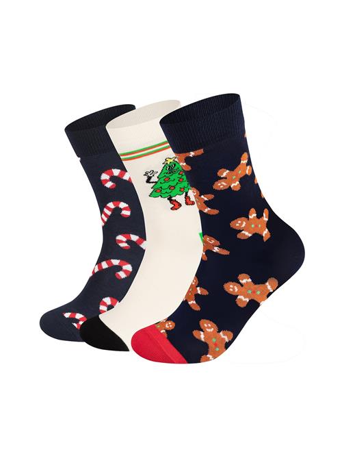 Happy Socks Sokker 'Gingerbread, Happy Tree and Candy Cane'  marin / navy / rød / hvid